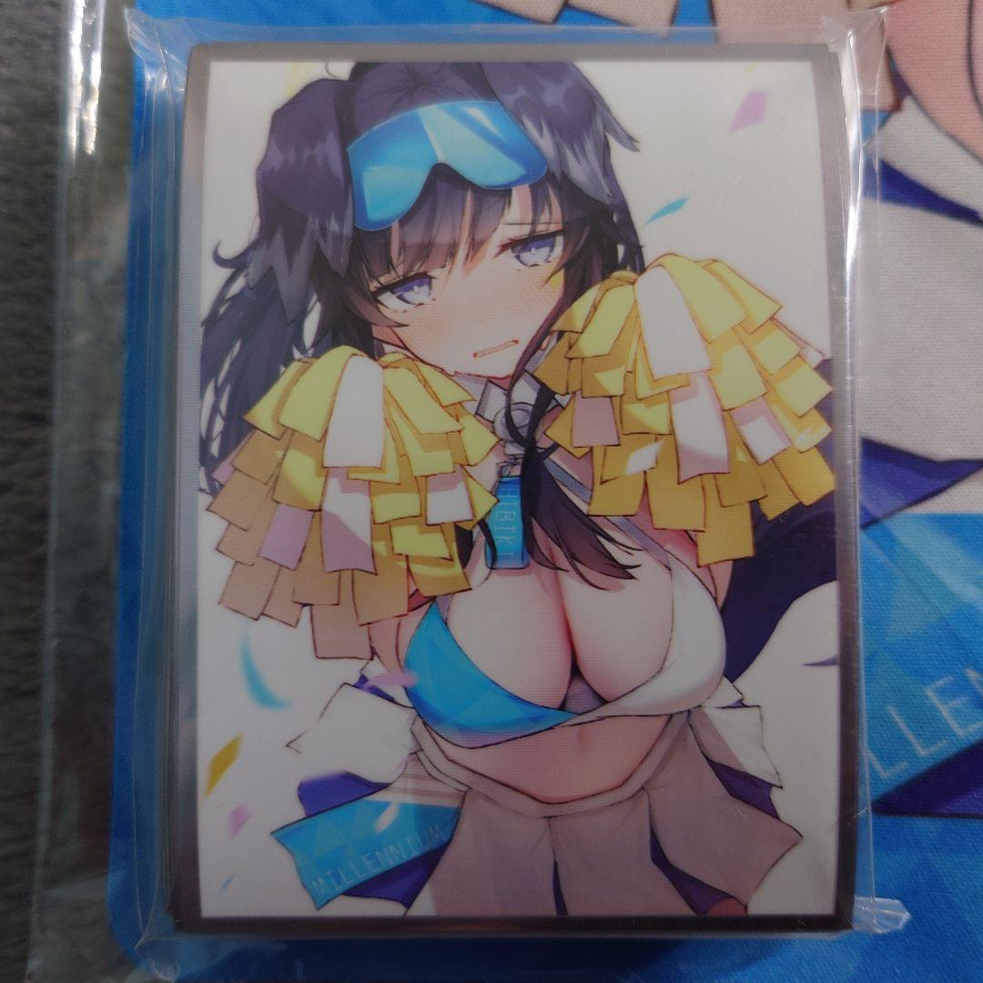 α1 ブルーアーカイブ 照れる&応援団 猫塚ヒビキ スリーブ&プレイマット