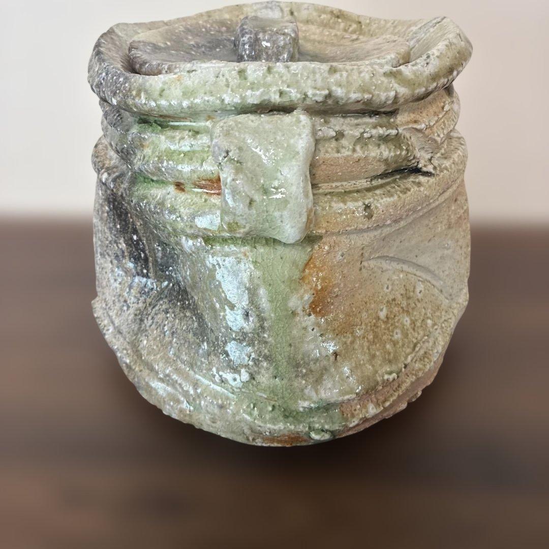 伊賀焼　水差　耳付水指　 井村侊生　伊賀　信楽　茶道具　茶室　茶碗