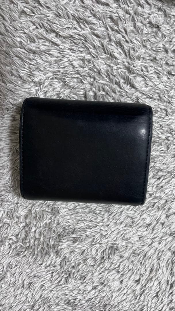 nico-chan セリーヌ　ブラック 三つ折り財布 ゴールド金具
