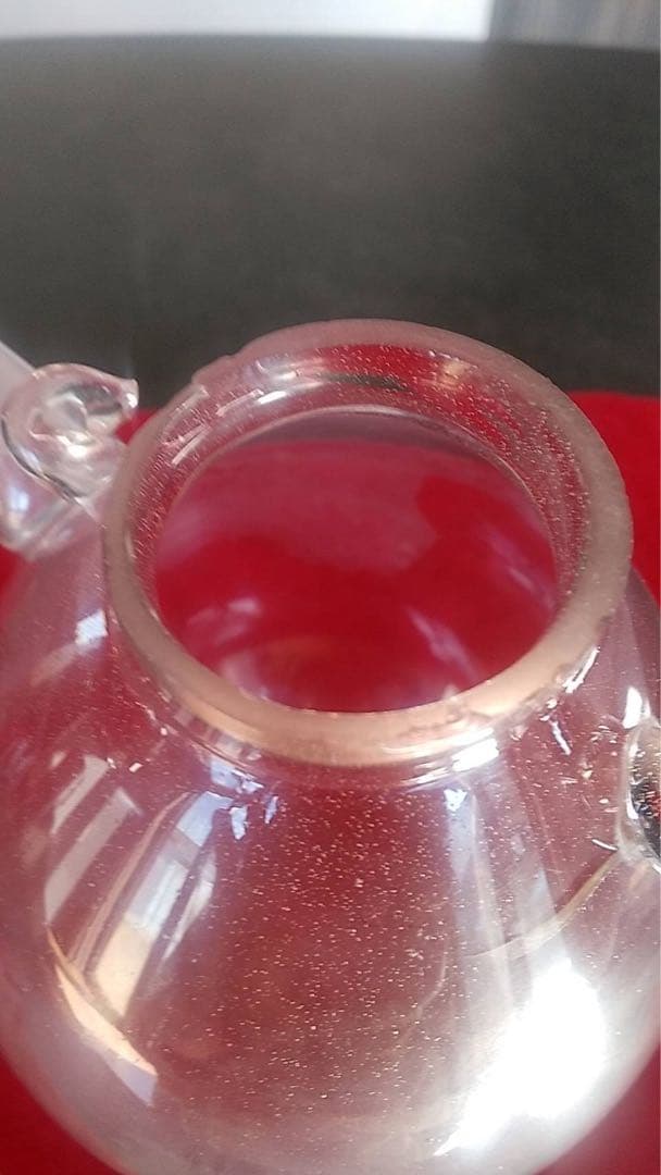 チロリ　酒器　古道具　アンティーク　水注　ちろり　和ガラス　花器　ギャマン