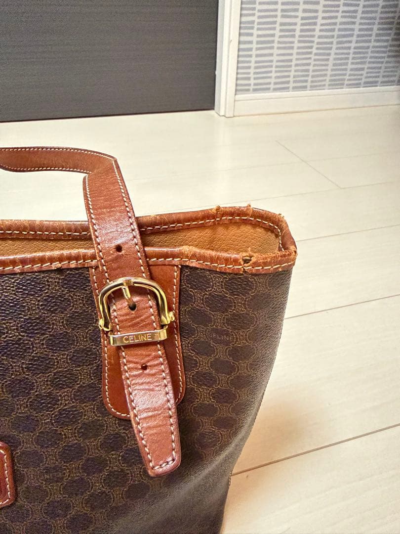 CELINE vintage トートバッグ/マカダムモノグラム