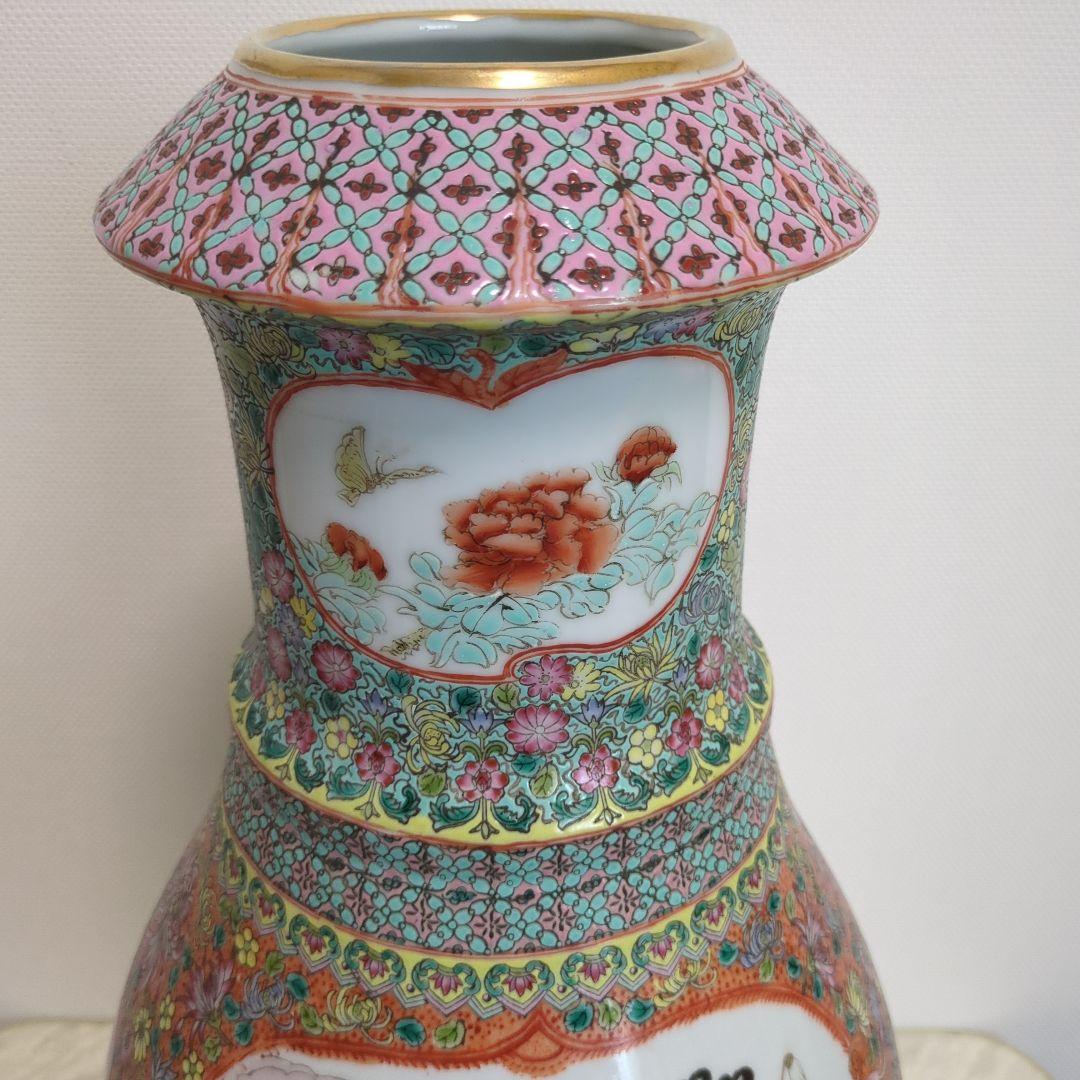 はやみさま 専用品粉彩天女花瓶 景徳鎮 1444