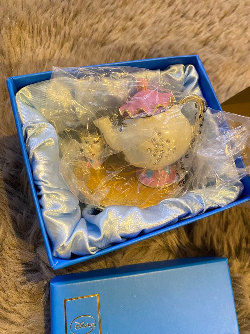 Disney ディズニー ティーポット 美女と野獣 スワロフスキー