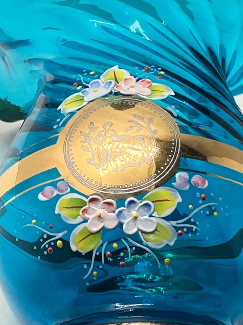 ガラス花瓶　ヴィンテージ　フラワーベース