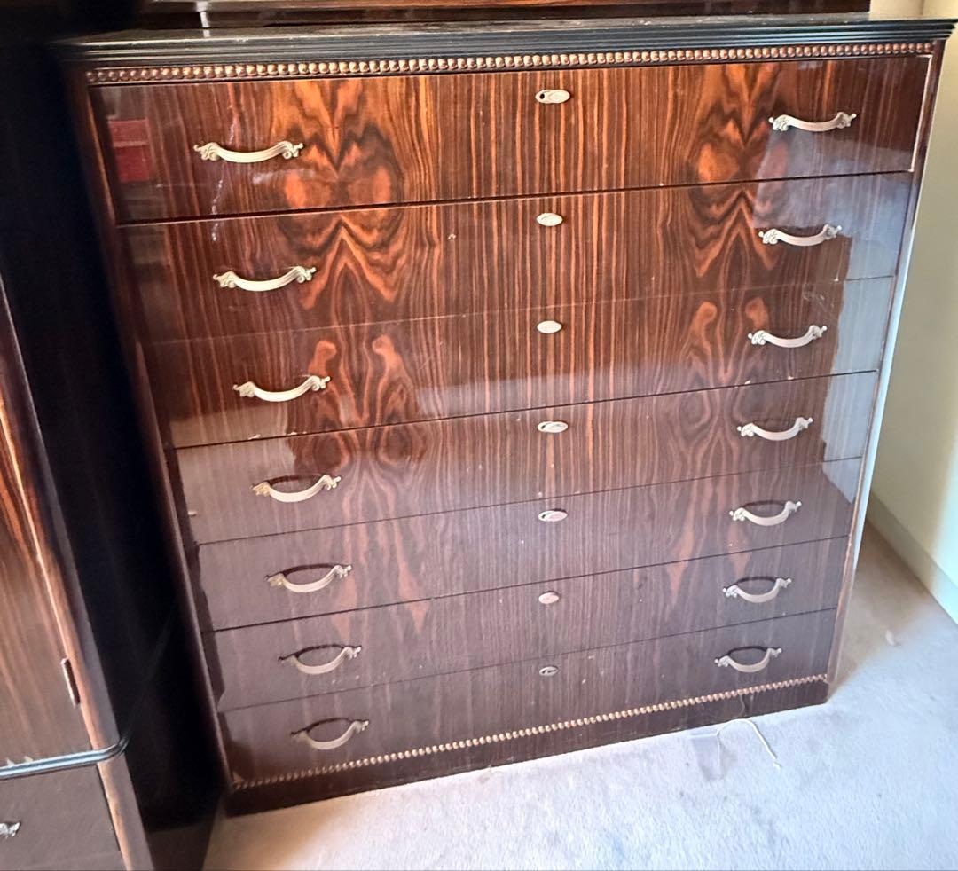 黒檀 7段タンス クラシックスタイル