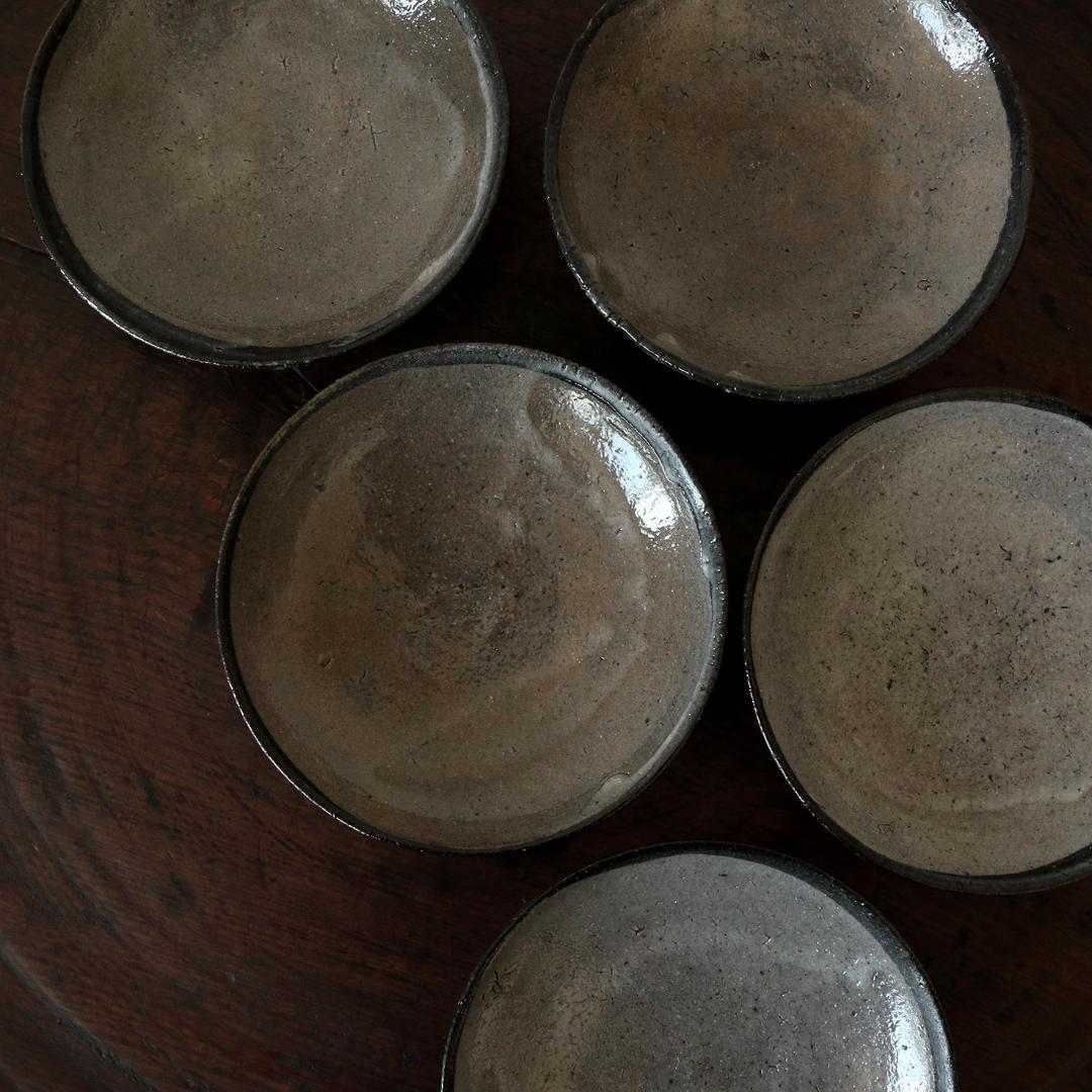 作家もの器　唐津焼　丸田雄さん　皮鯨小皿　五枚揃　7/19最終値下げ