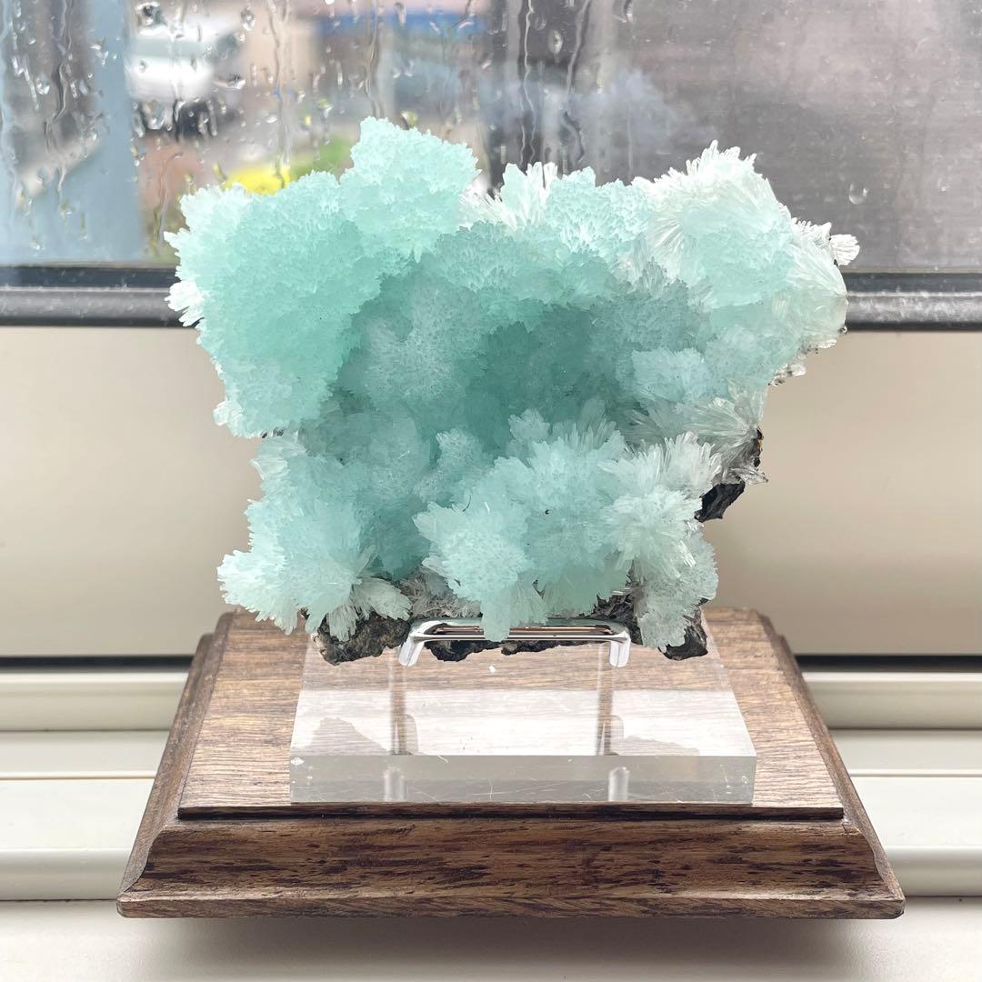 中国 雲南省産 ブルーアラゴナイト 鉱物標本