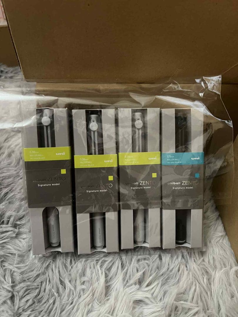 uniball ZENTO三菱 ボールペン 0.5 0.38mm 4本セット