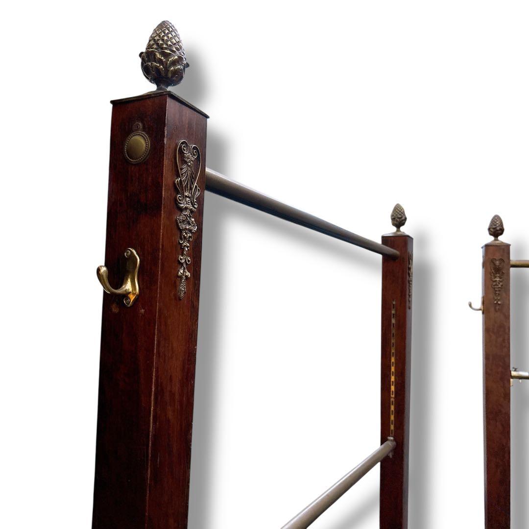 アンティーク 北欧 ハンガーラック メタルラック 店舗什器 木製 装飾 獣脚