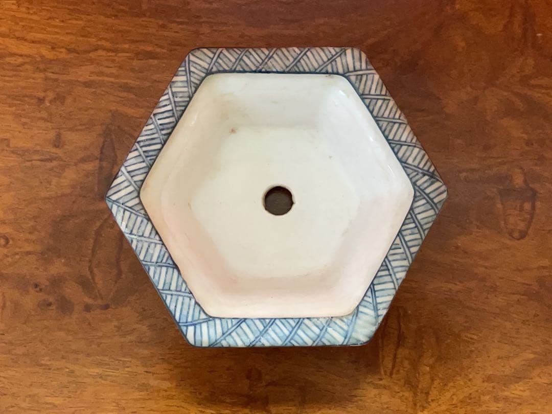 【希少】祥石　盆栽鉢　風景画　烙印　盆栽鉢　ミニ盆栽　盆栽　鉢　盆栽小鉢