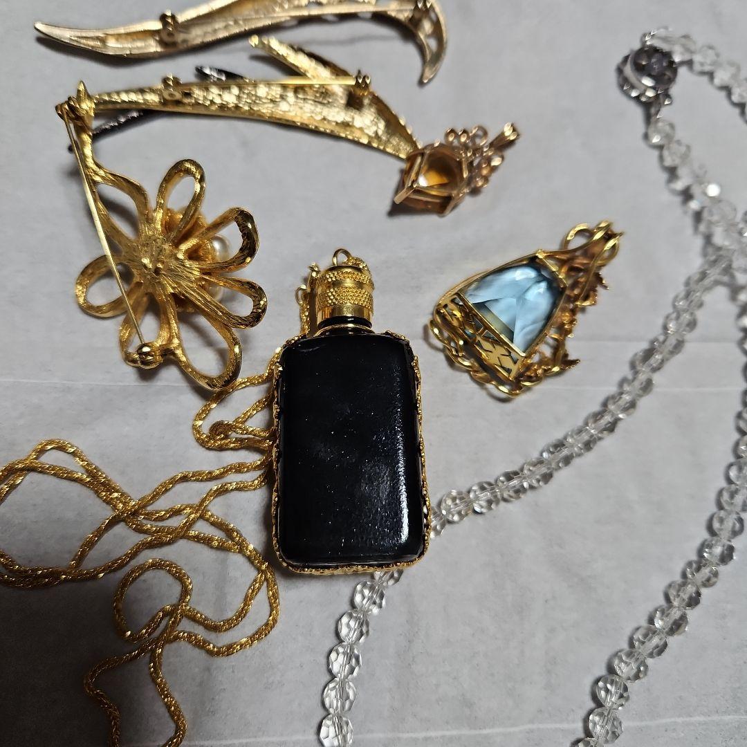 ヴィンテージ　ブローチ　トップ　ネックレス