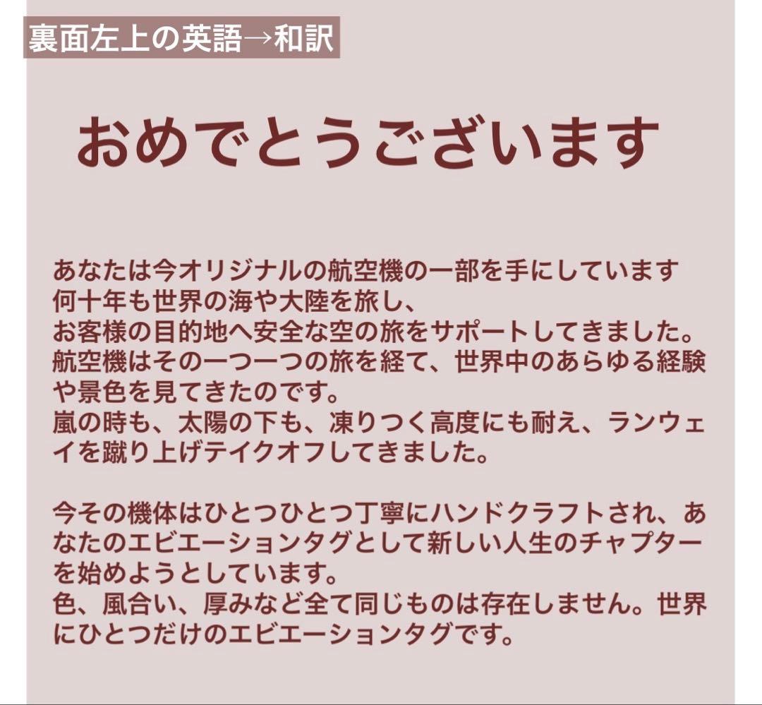 【レア品•Aviation】キャセイ ドラゴン　B-HLB 実機スキンタグ
