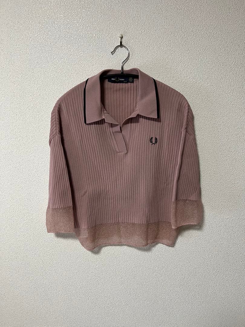 【フレッドペリー】Sheer Trim Knitted Shirt K7138