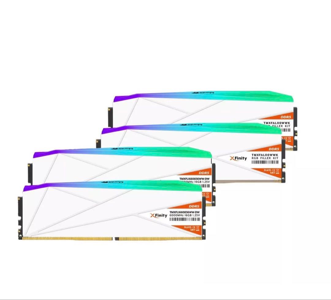 DDR5-6000 32gb(16gb×2+ダミー×2) ホワイト