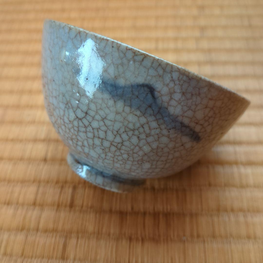 古平戸染付小茶碗 木箱付 直径約10.5cm　茶道具　骨董　古美術　初期伊万里