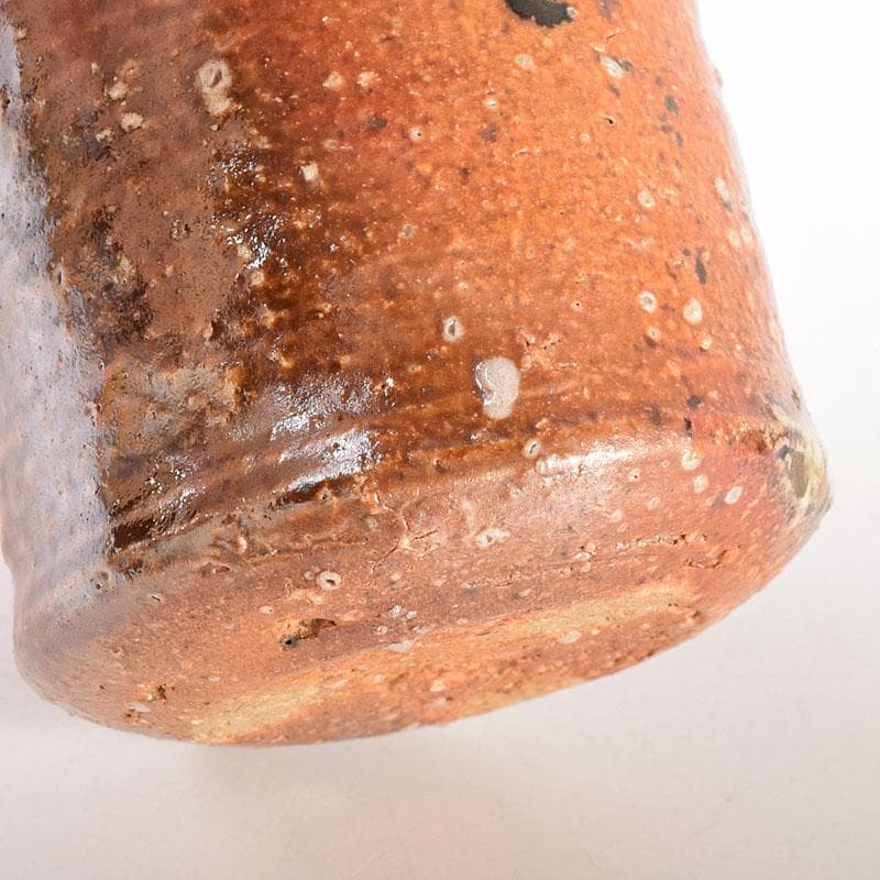 茶道具　信楽焼　瑞峰造　肩衝茶入　仕覆付　共箱　V　6875