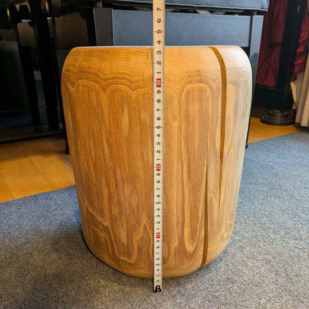 栗　天然木　丸太　椅子　スツール 高さ約33.5㎝