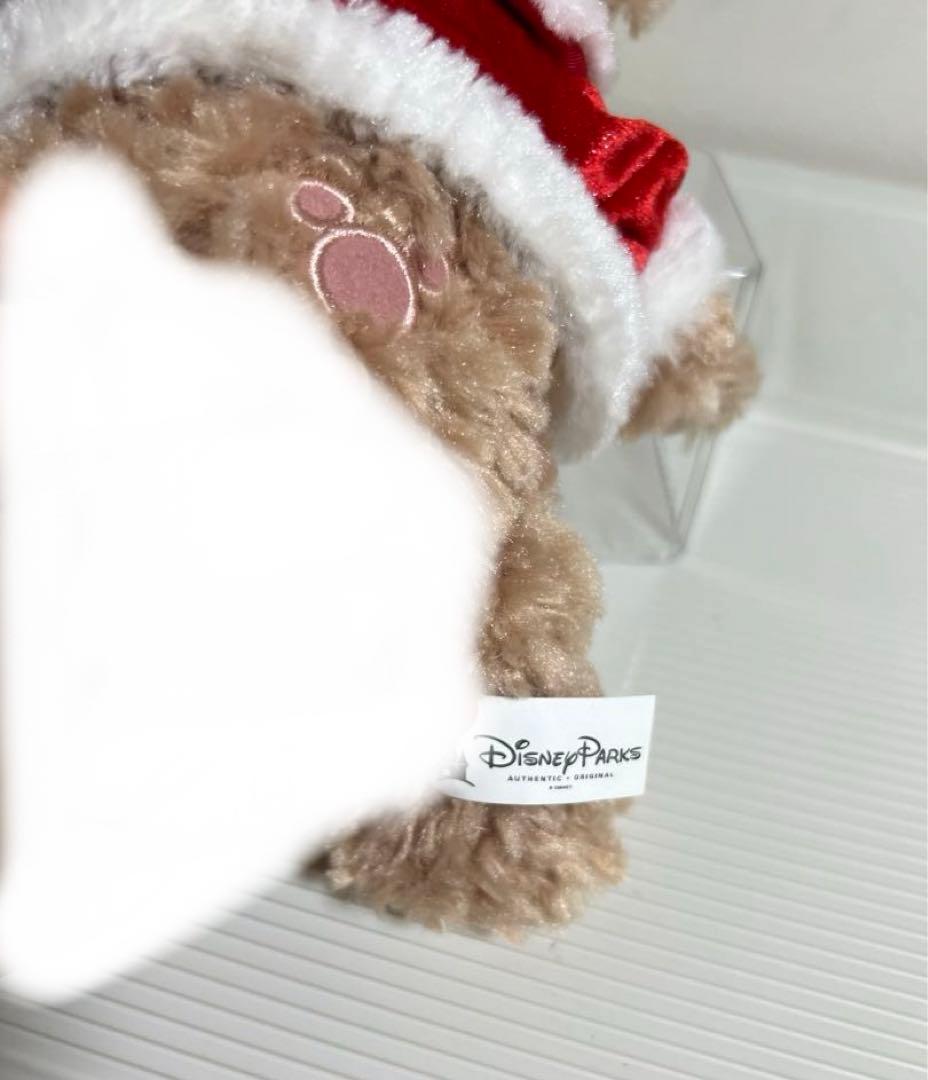 ダッフィー、シェリーメイのぬいぐるみ、ディズニーワールド、ポーチ（クリスマス）