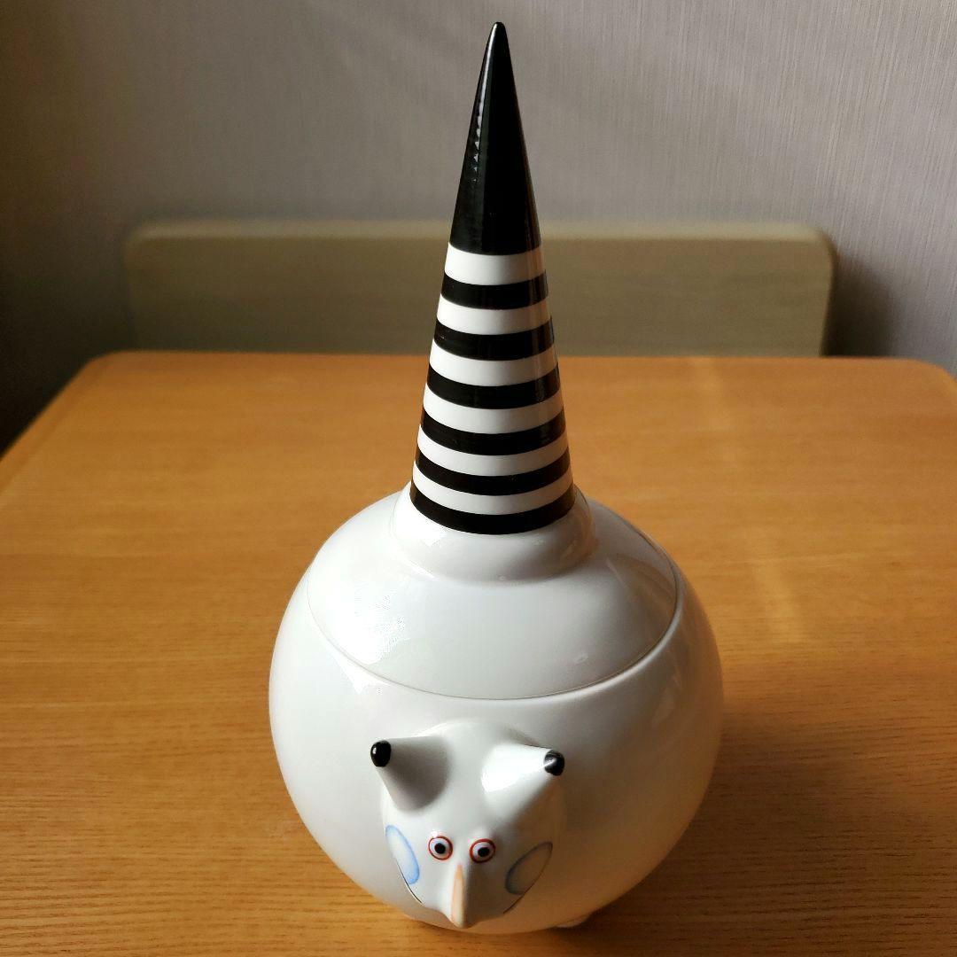 ２匹のネコの置物 美品