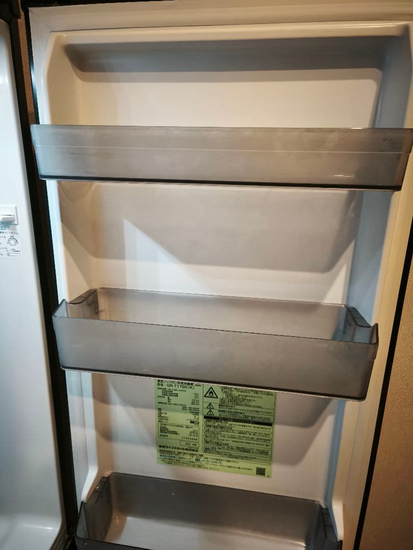 TOSHIBA GR-T17BS(K) 冷蔵庫 170L ブラック