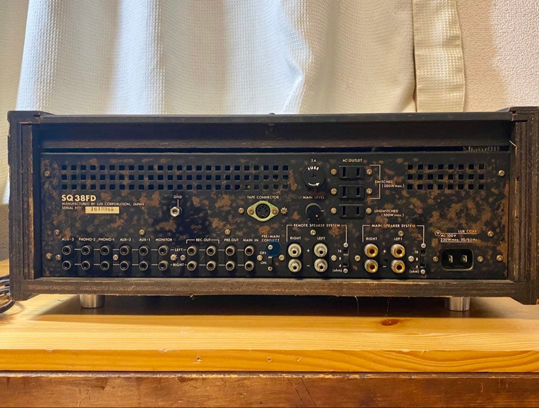 LUXMAN SQ38FD 管球式プリメインアンプ