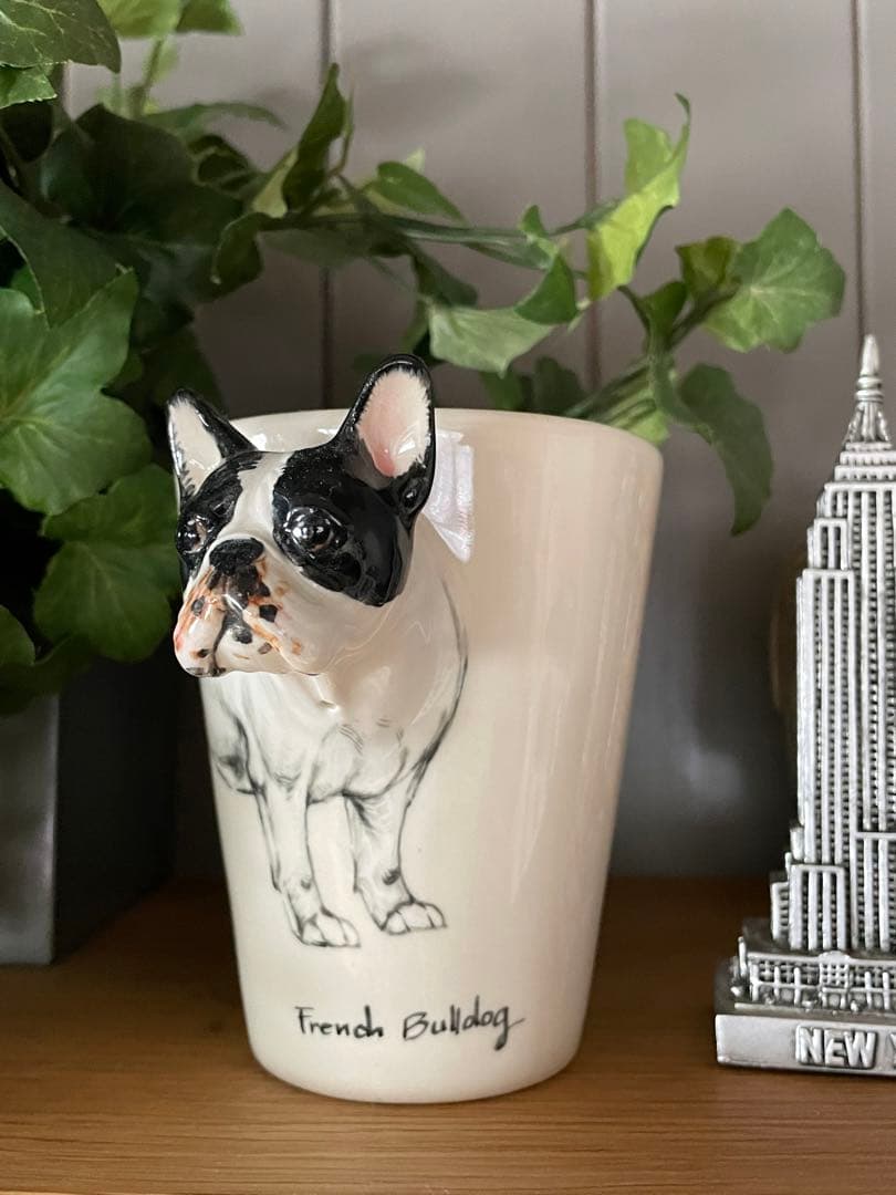 希少/里親募集✴︎Blue witch フレンチブルドッグマグカップ