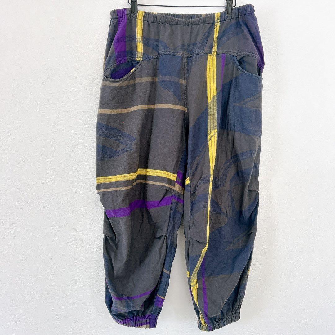 タマキニイメ【2】サルエルパンツ グレー系 ウエストゴム カジュアル レトロ