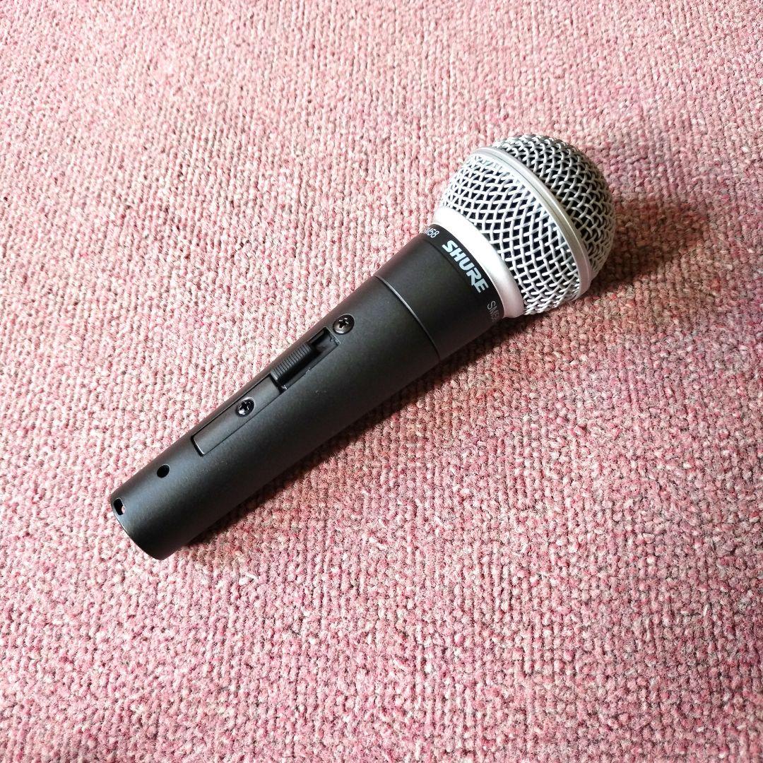 SHURE SM58 ダイナミックマイク美品 専用ケース&ケーブル付 定番マイク