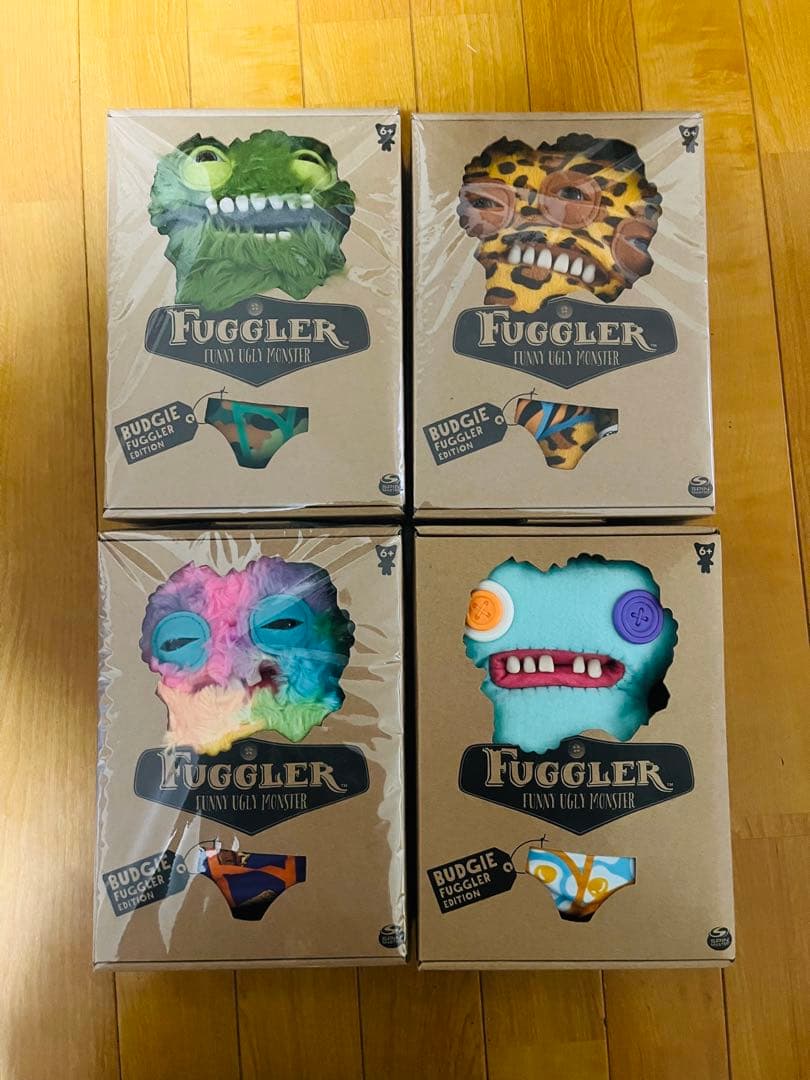 Fuggler Budgie ぬいぐるみ 4個セット
