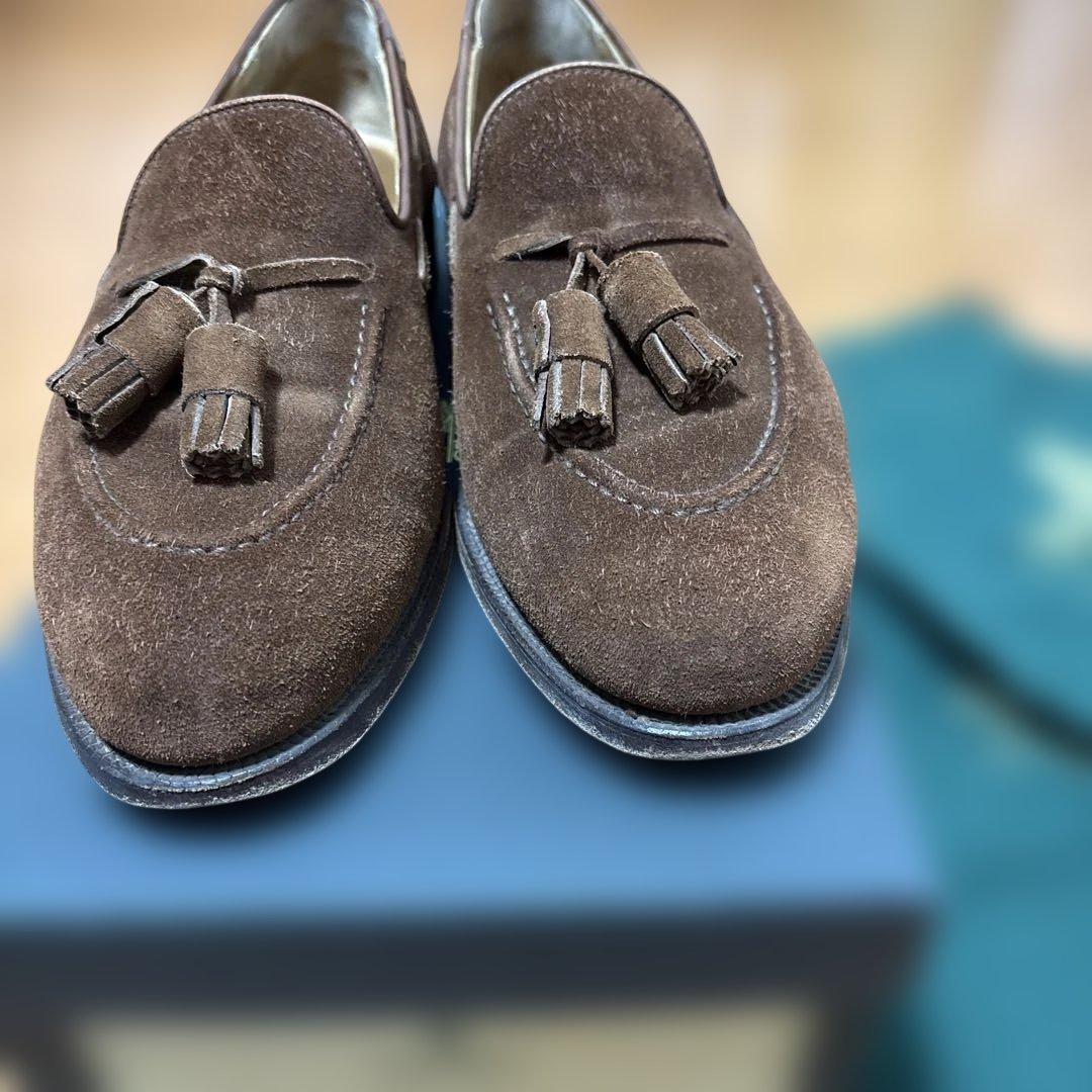 crockett&Jones キャベンディッシュ　スエードタッセルローファー