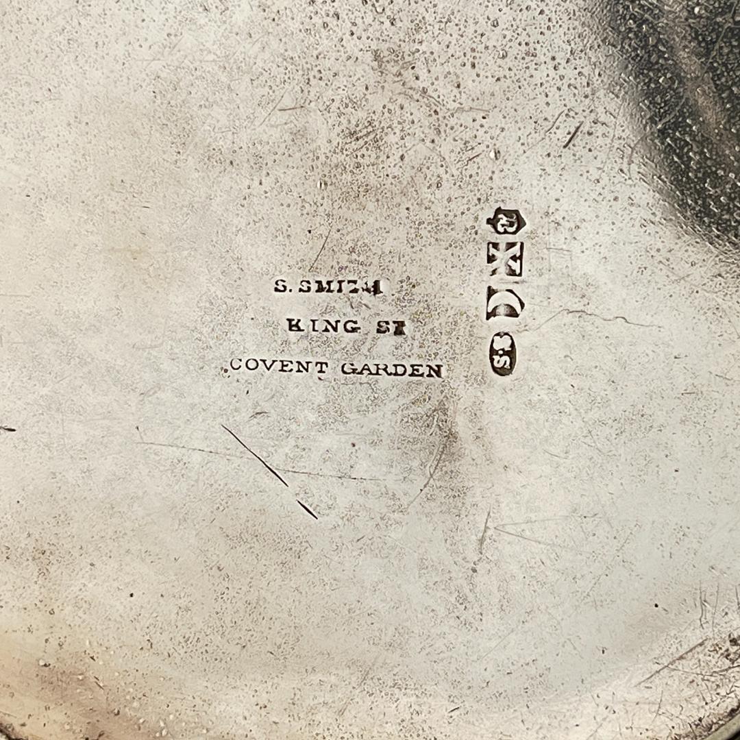 【英国】 エドワーディアン ティーポット 【シルバープレート】