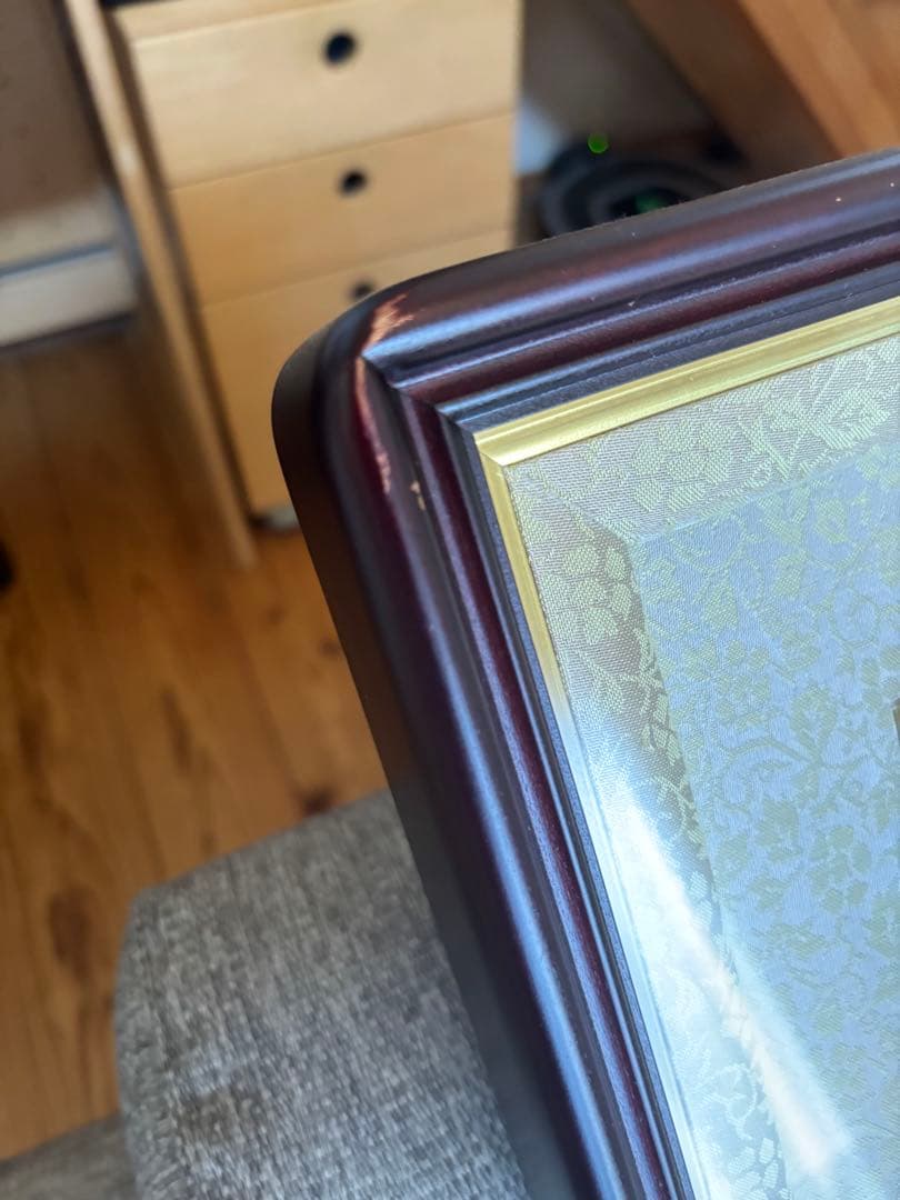 勲三等瑞宝章 勲記 額縁のみ 木製枠 勲章額 叙勲額