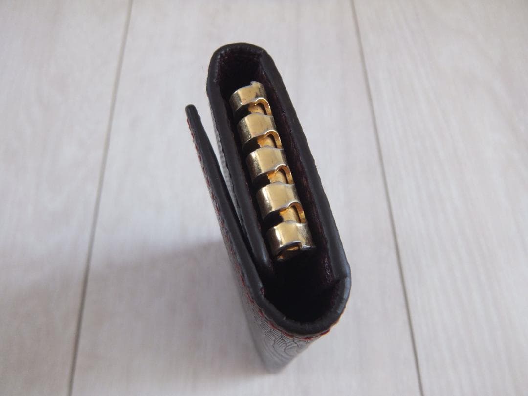 ★カミーユフォルネ★Camille Fournet　4連キーケース　ボルドー色