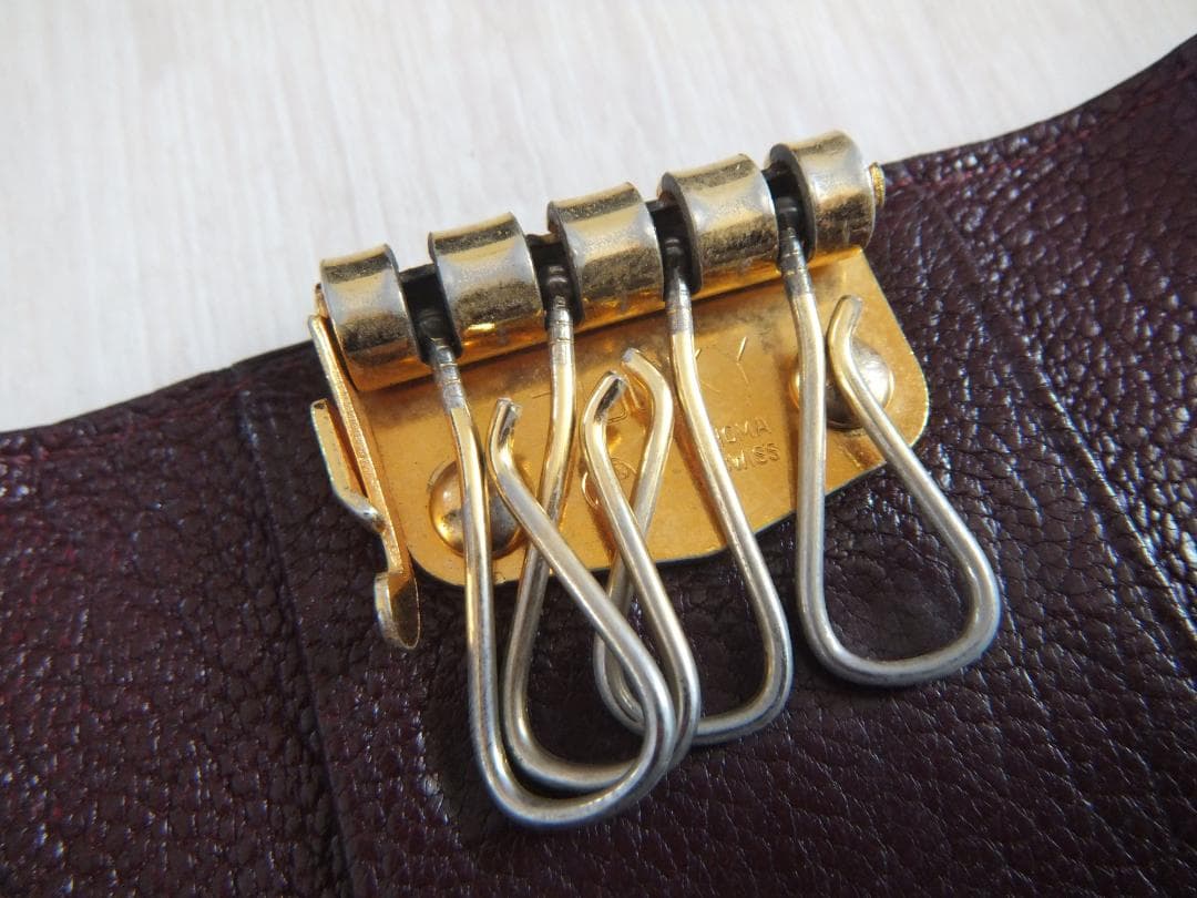 ★カミーユフォルネ★Camille Fournet　4連キーケース　ボルドー色