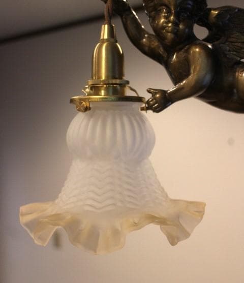 フランス アンティーク 天使 エンジェル シャンデリア ペンダントライト b