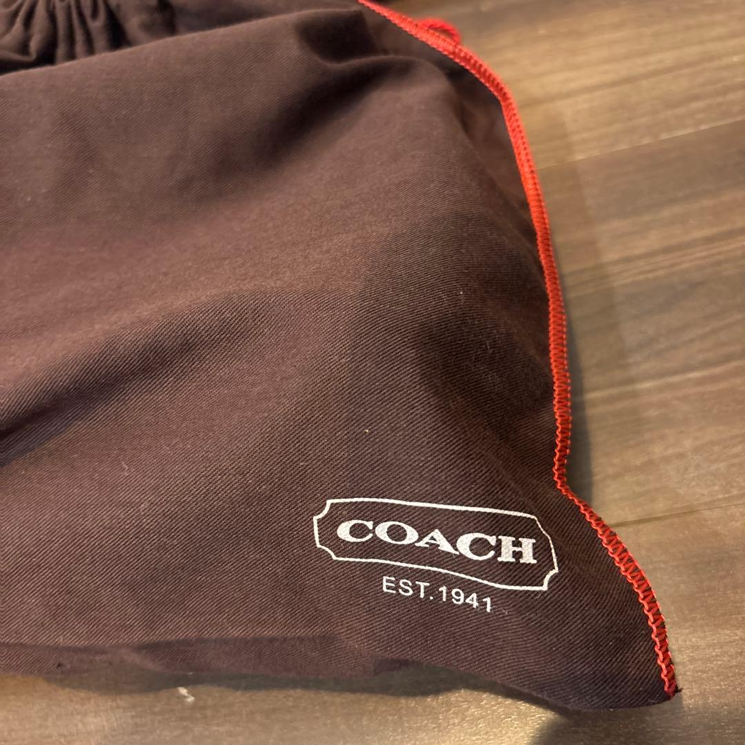 COACH ミニボストンバッグ　チャーム付き