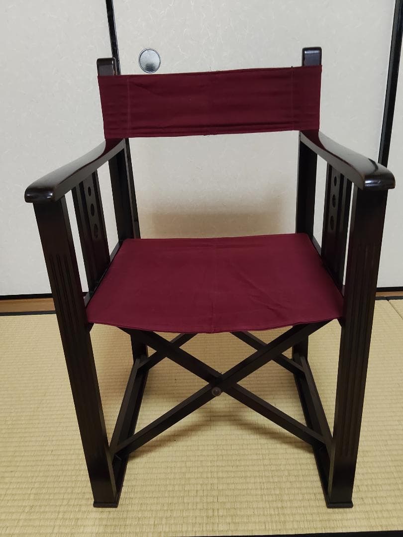 旧日本楽器（ヤマハ）製　昭和初期アンティーク　折り畳み机、椅子セット