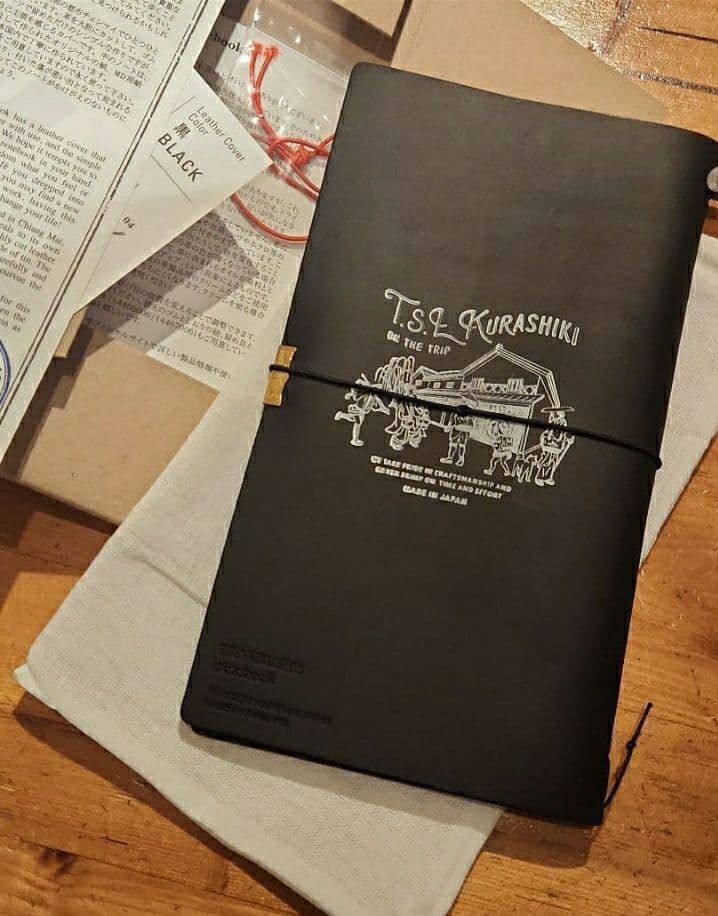 TSL倉敷 カスタム トラベラーズノート レギュラーサイズ ブラック 黒