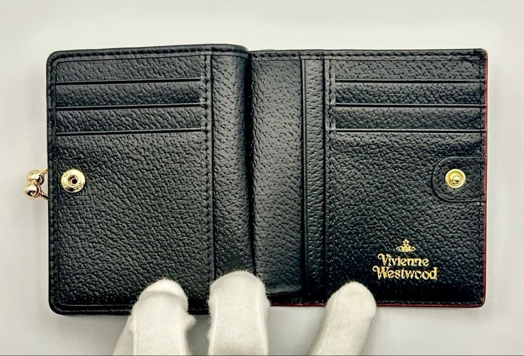 【最新✦新品】Vivienne Westwood ２つ折り財布 ブラック 黒