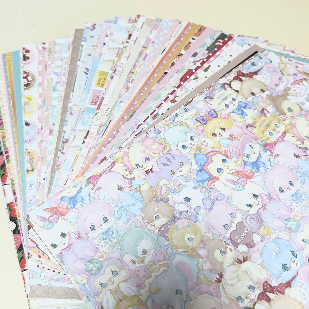 ayyjewel デザインペーパー ラッピングペーパー 246柄246枚セット