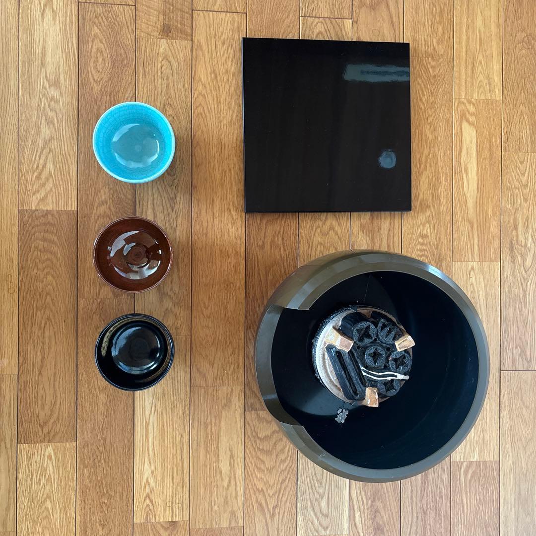 茶道具　電熱器風炉　抹茶茶碗