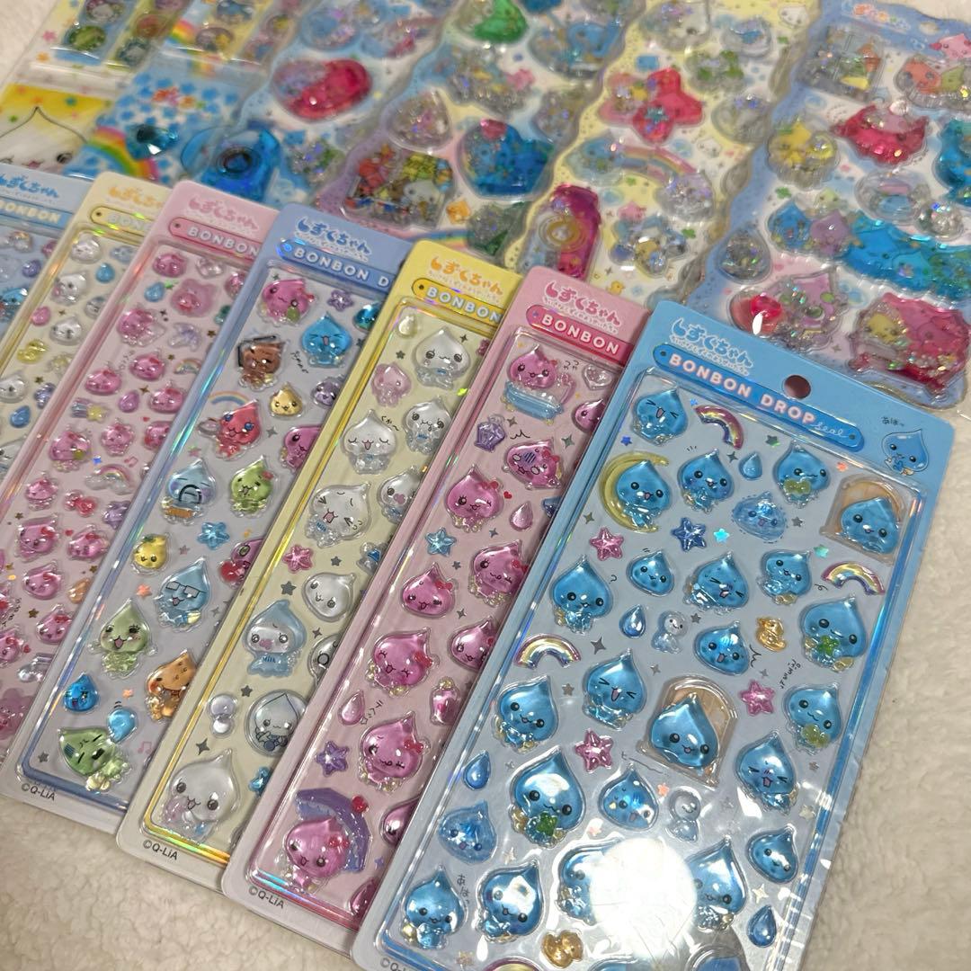 【まとめ売り】ボンボンドロップシール　しずくちゃん　14種類 セット売り
