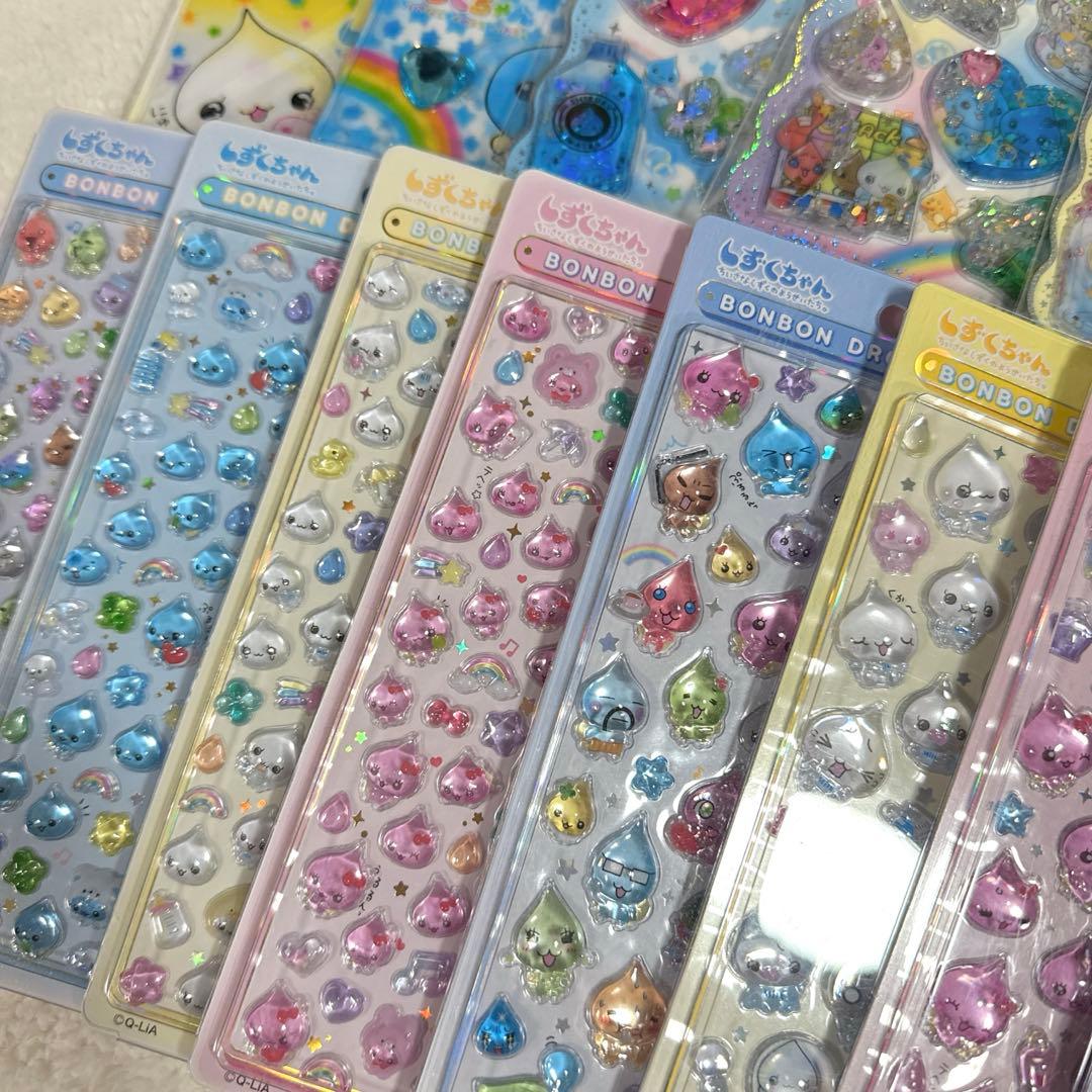 【まとめ売り】ボンボンドロップシール　しずくちゃん　14種類 セット売り