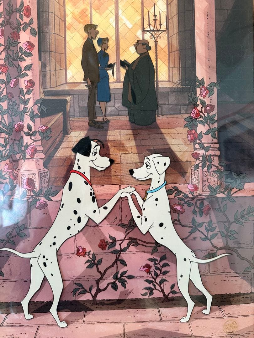 １０１わんちゃん　「ダブル・ウェディング」 セル画　限定５００