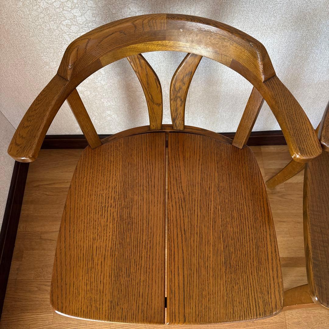 【美品】浜本工芸　ダイニングチェア　２脚セット