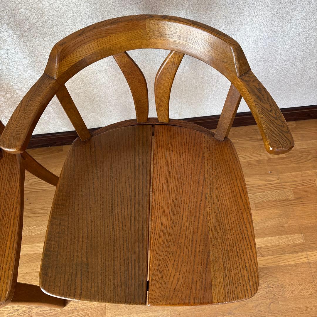 【美品】浜本工芸　ダイニングチェア　２脚セット