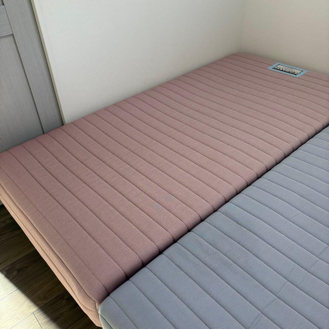 のんきち♡フランスベッド　脚付きマットレス　ベッド　シングル