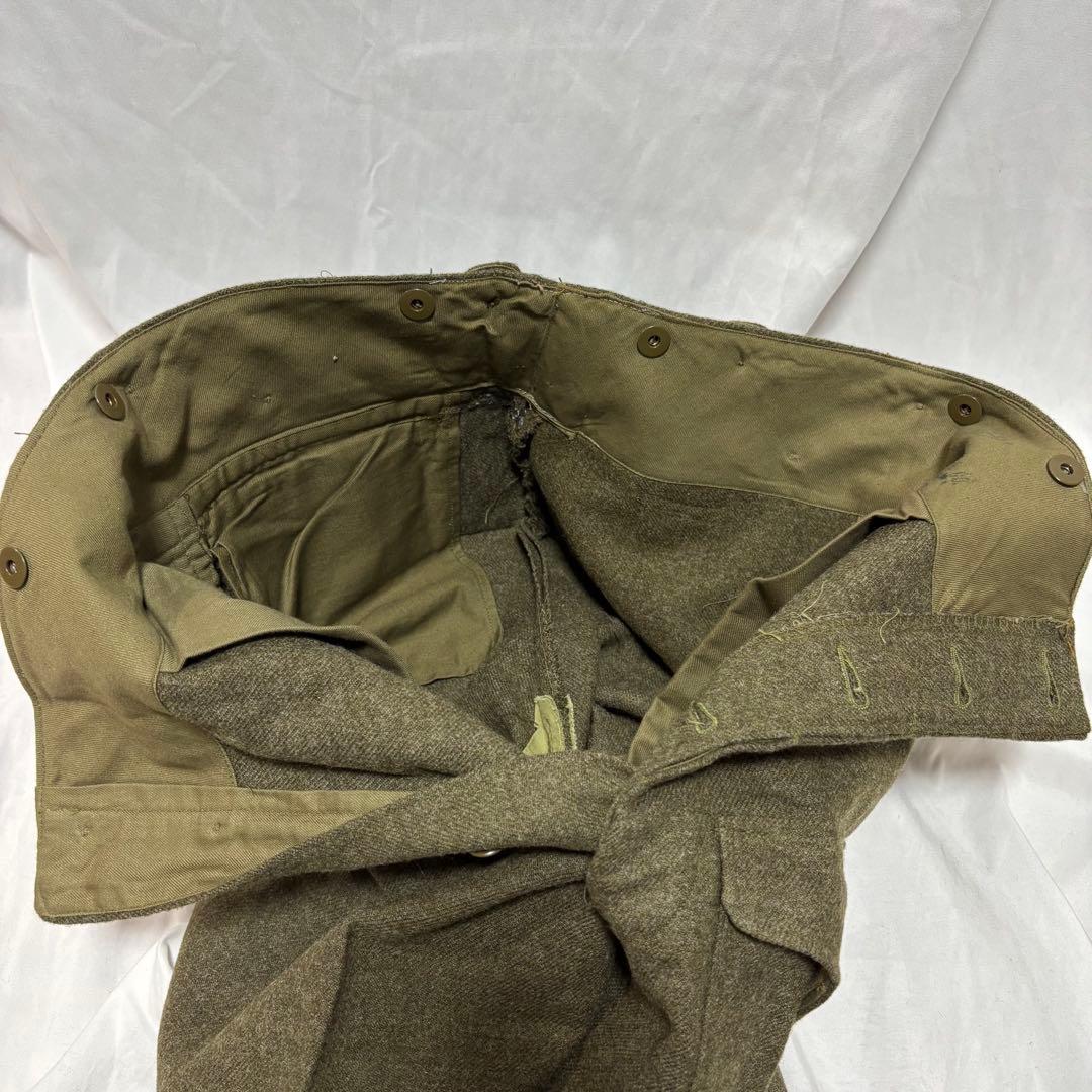 カナダ軍 50's バトルドレスウールトラウザーズ ウールパンツ デッドストック