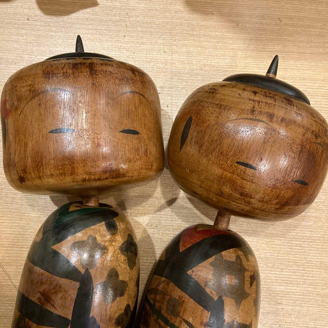 超稀少品　アンティークこけし　2体セット