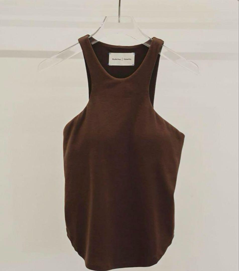 【todayful×studio doe】cupin tanktop(ブラウン)